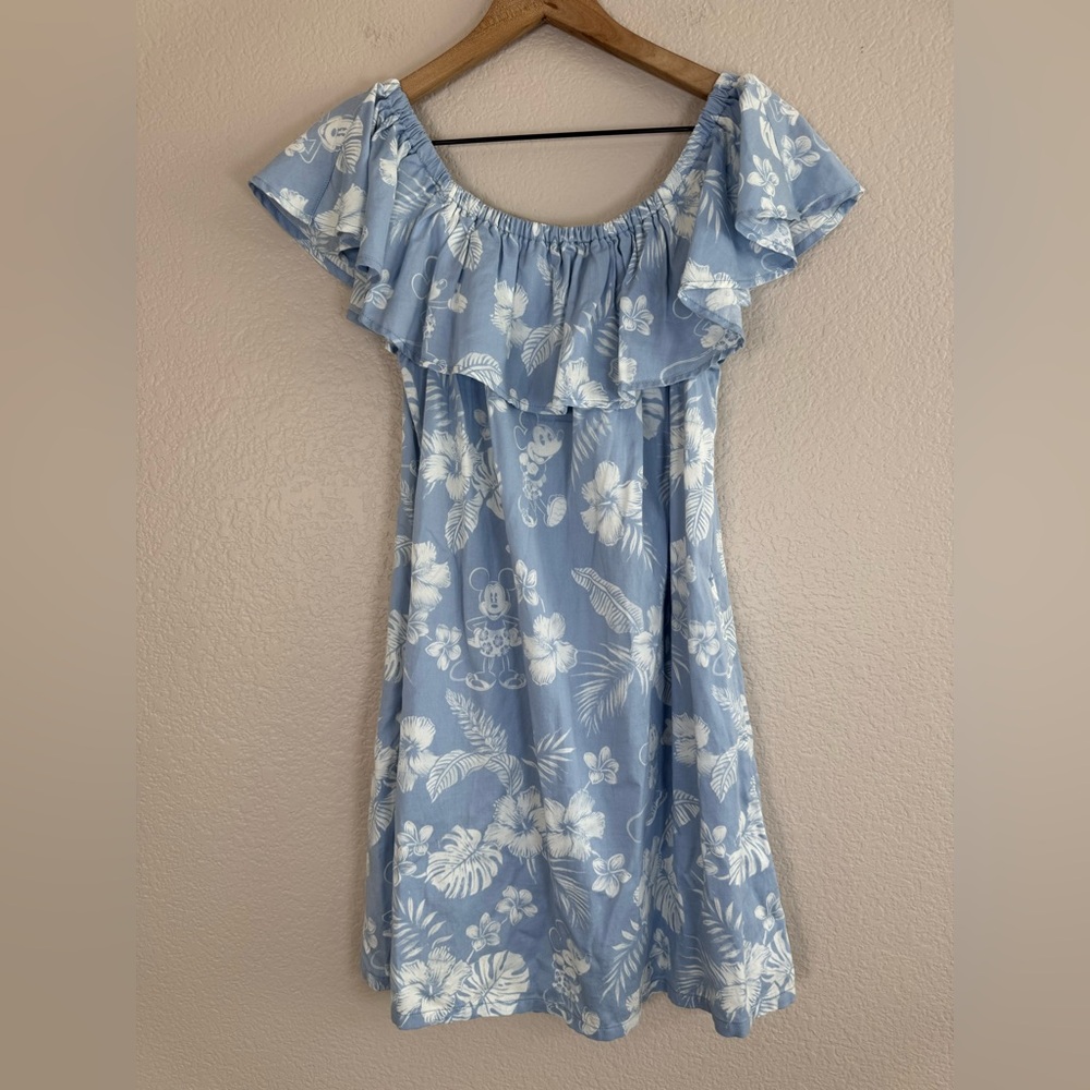 Disney Parks Styles by Tommy Bahama Mickey Mouse Off The Shoulder Dress Small - Picture 3 of 11